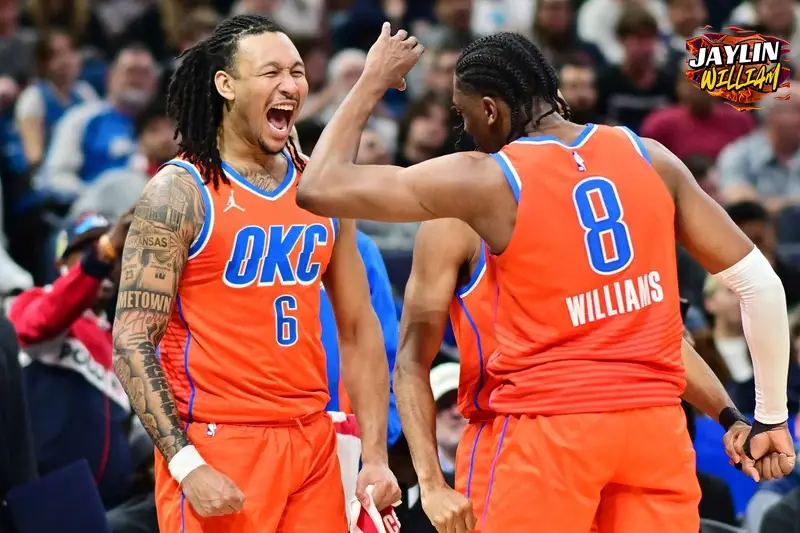 How has Jaylin Williams improved since his rookie season? Stronger Rebounding and Interior Presence