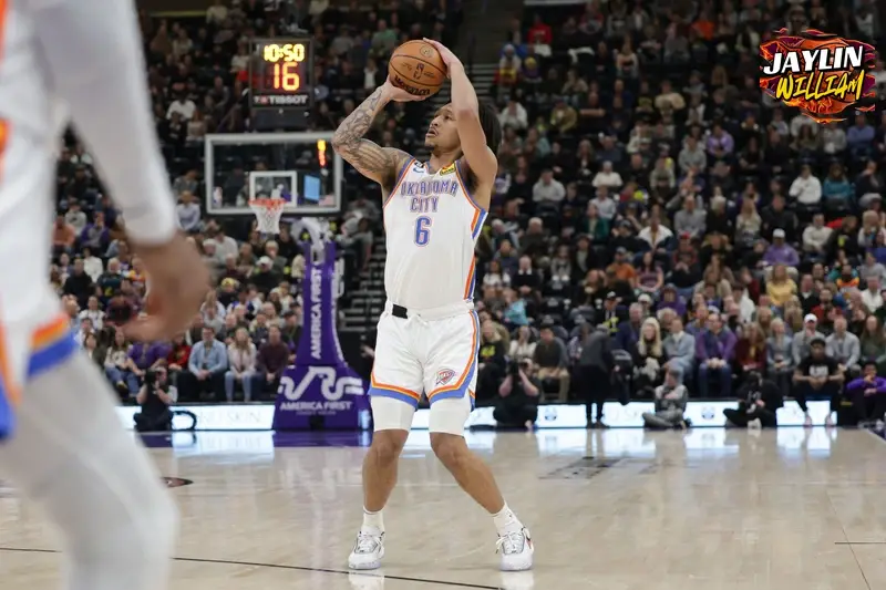 How has Jaylin Williams improved since his rookie season? Enhanced Basketball IQ and Reduced Fouling